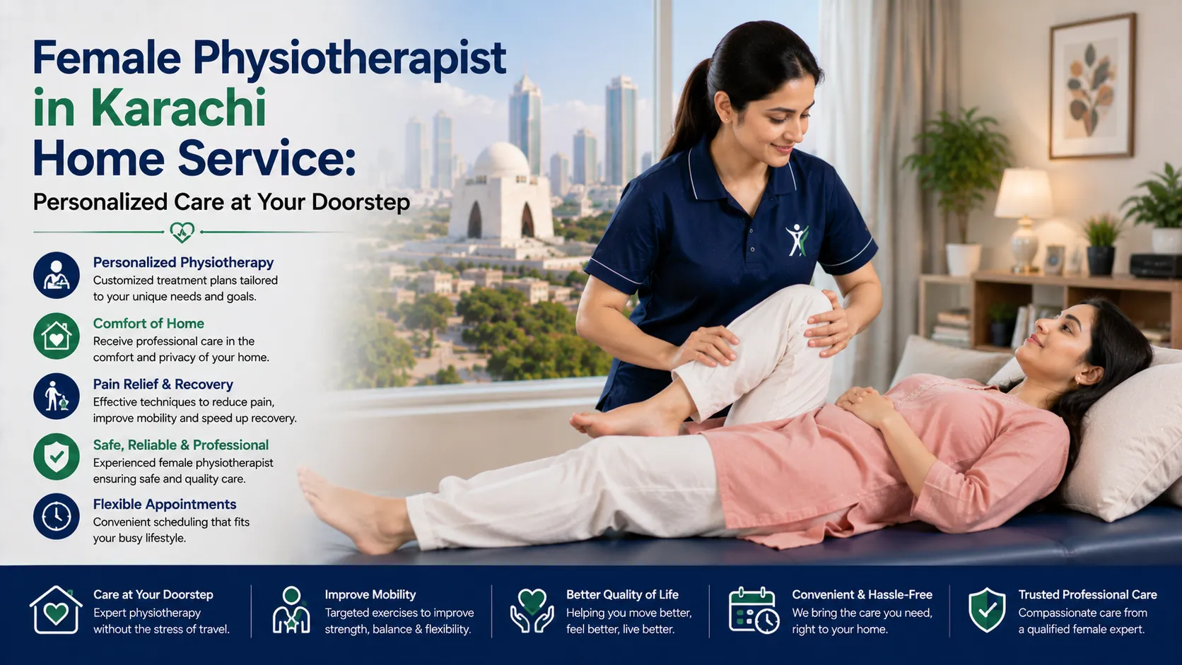 Female Physiotherapist in Karachi Home Service