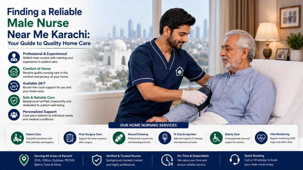 Finding a Reliable Male Nurse Near Me Karachi: Your Guide to Quality Home Care